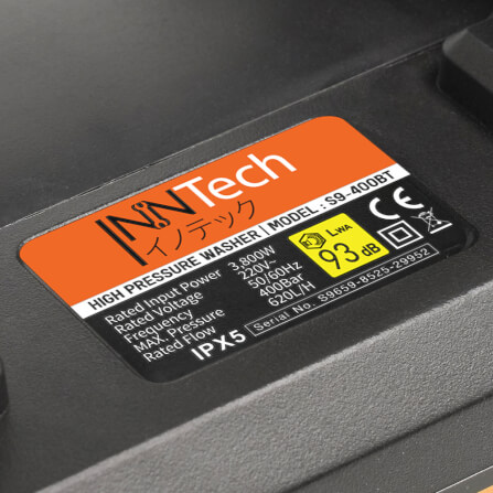 เครื่องฉีดน้ำแรงดันสูง InnTech รุ่น S9-400BT 400 บาร์ 3800 วัตต์_5
